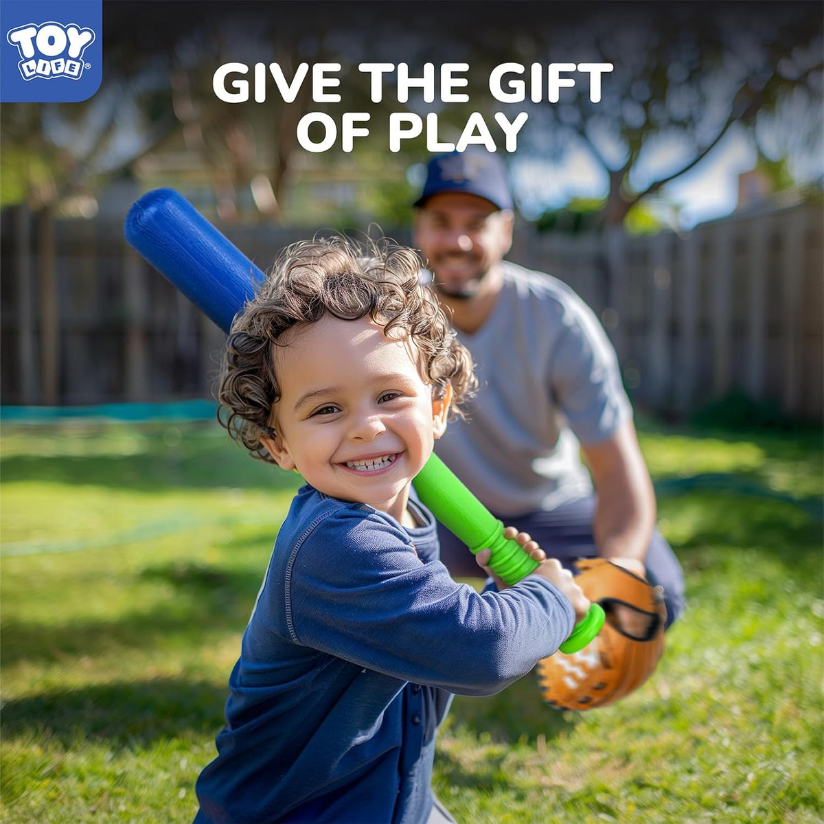 TOY Life T-Ball Set for Kids 3-8 | Toddler Baseball Tee, Bat, Glove & 6 Balls - Perfect Outdoor Gift