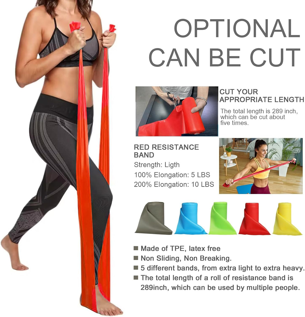 Skiennix Resistance Bands - Professional Quality for Strength Training | Set of 5 Durable Bands