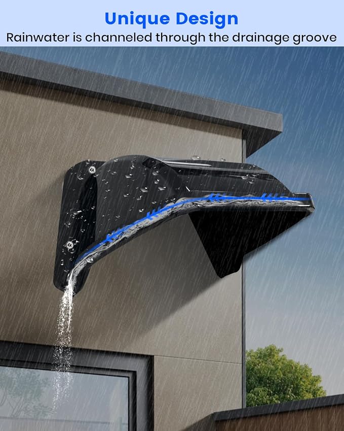 Universal Security Camera Sun Rain Cover Shield, ABS Plastic Weatherproof