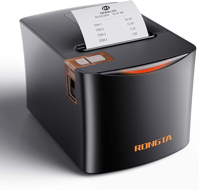 Rongta Thermal Receipt Printer, 80mm High-Speed POS Printer