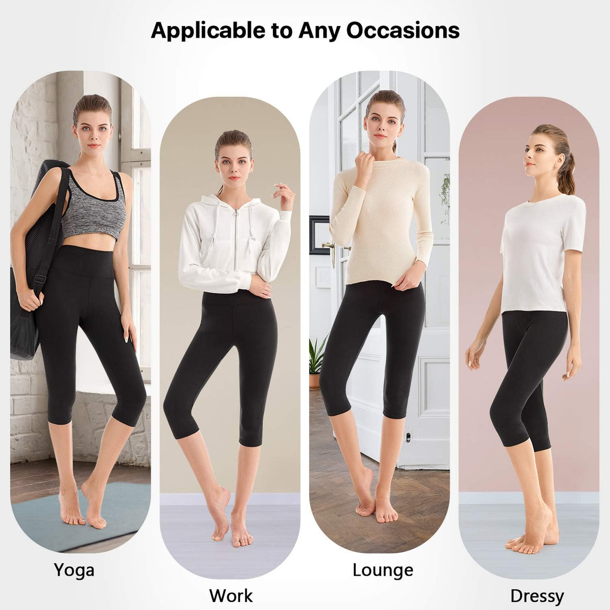 SINOPHANT High Waisted Leggings for Women - Buttery Soft Full Length Yoga Pants for Athletic Workouts