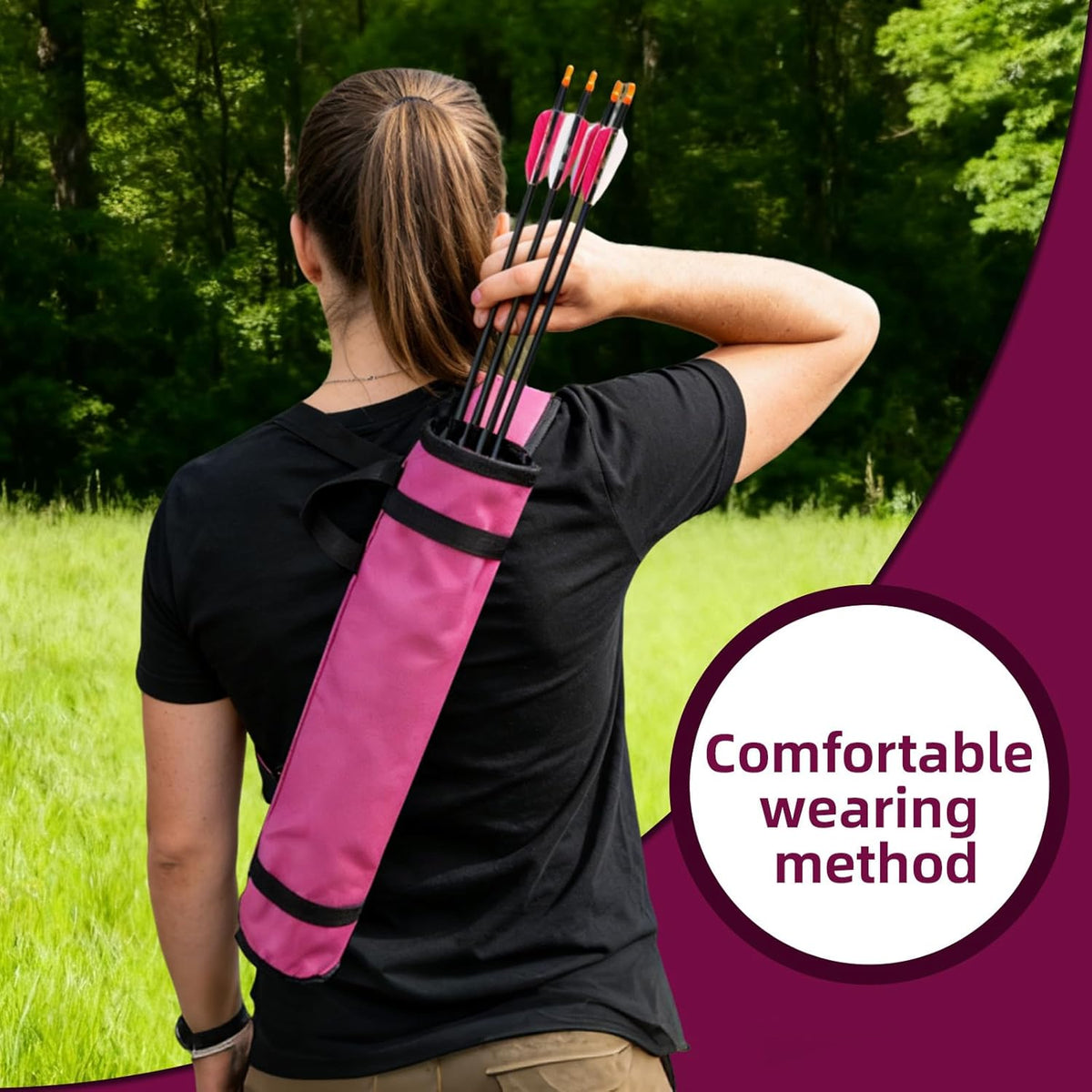 Skiennix Quiver Arrow Holder - Adjustable Oxford Cloth Archery Quiver for Outdoor Use | Portable & Versatile