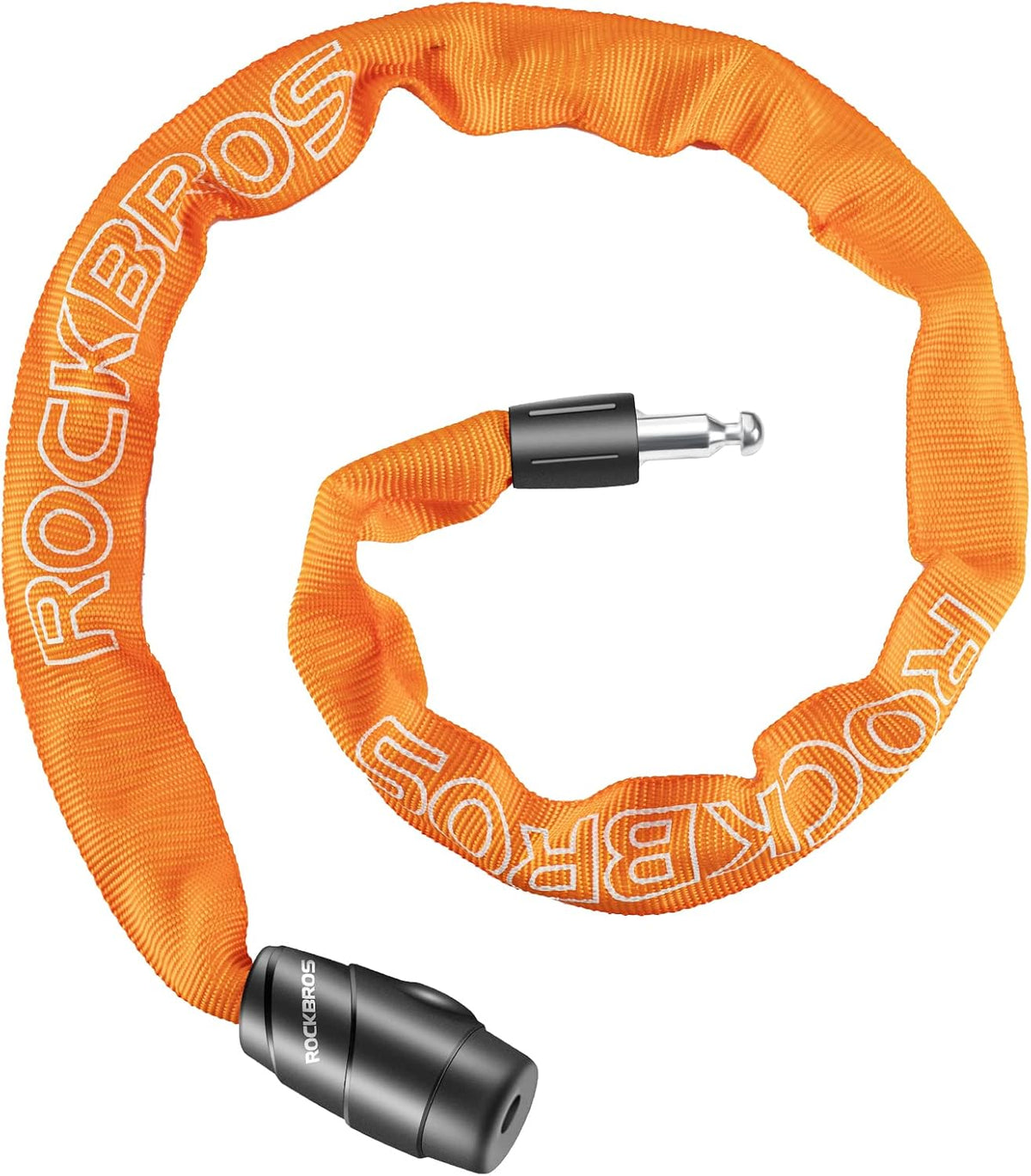 ROCKBROS Heavy-Duty Bike Chain Lock - 3 Ft Long, 5mm Thick, Cut-Proof Security with Key Set