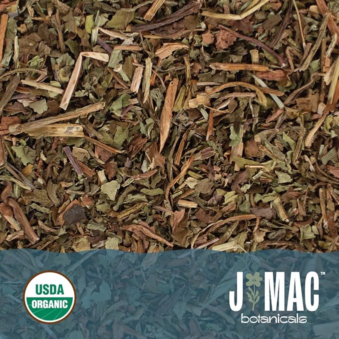 J Mac Botanicals, Organic Dandelion Leaves (4 oz bag) USDA Certified Organic Dandelion leaf tea, te diente de leon organico, Packaged in the USA, Cut and Sifted, No Caffeine