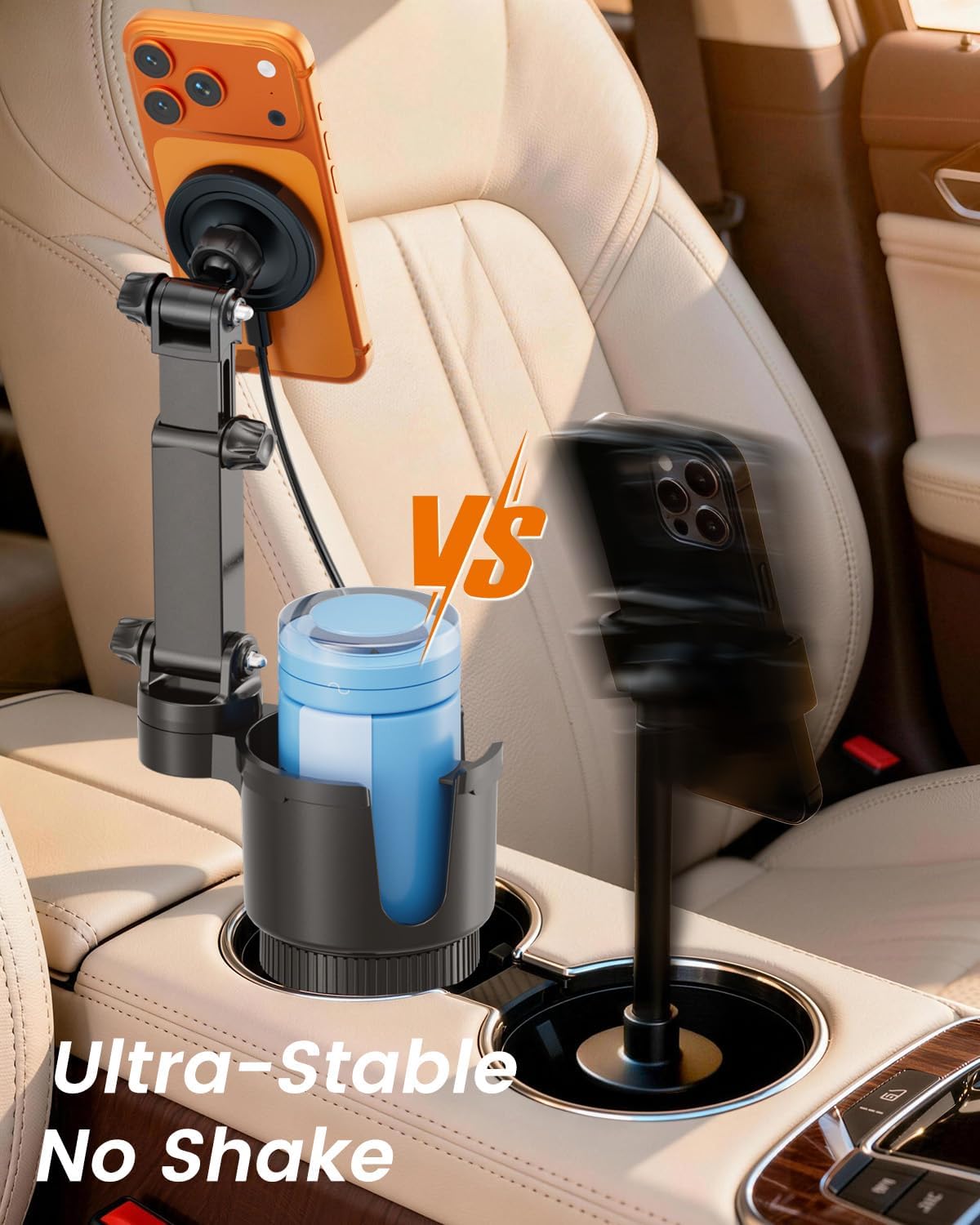 OHLPRO for iPhone 17 Pro Max MagSafe Car Charger Cup Holder Mount, Gray