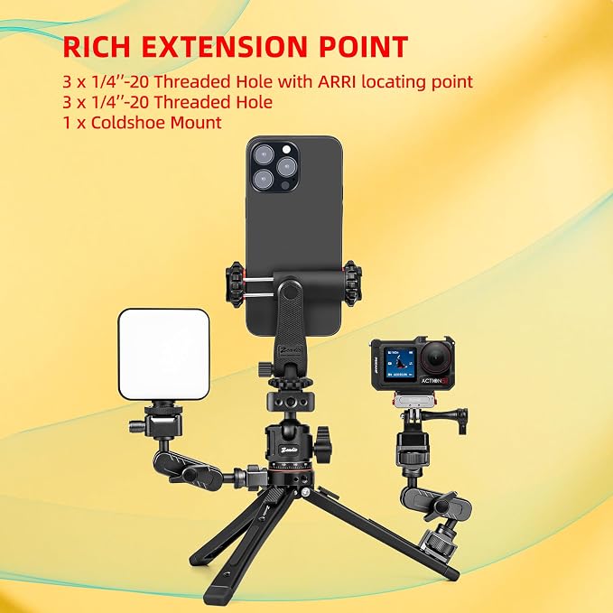 Zeadio Heavy Duty Metal Tripod Kit: