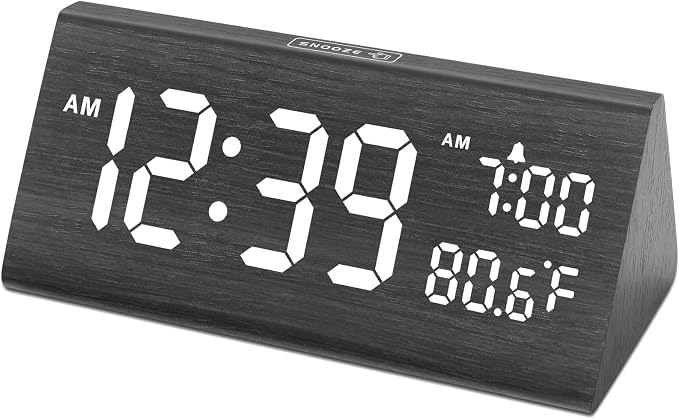 DreamSky Wooden Digital Alarm Clock