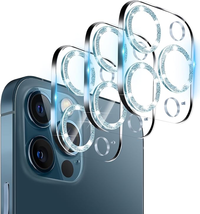 Dengduoduo 3 Pack Tempered Glass Camera Lens Protector