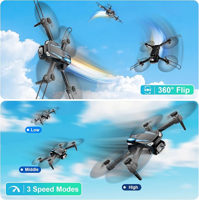 Drone with 1080P Camera, Foldable Remote Control Quadcopter
