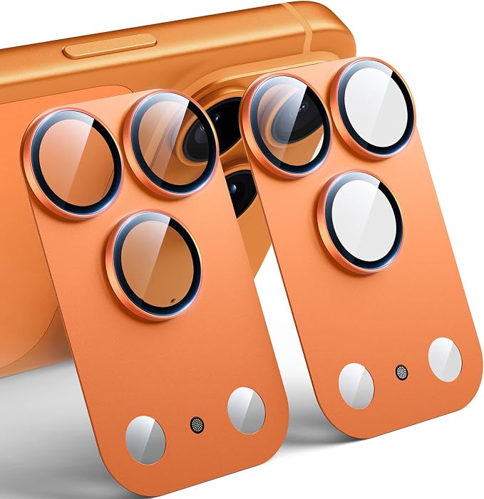 TAURI 2 Pack for iPhone 17 Pro Max Camera Lens Protector, Full Coverage