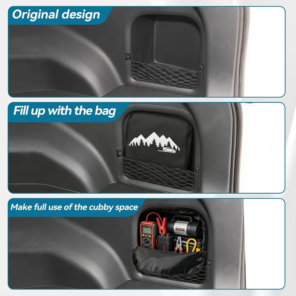 Trunk Organizer Storage Backpack for Toyota RAV4 2019-2025 Pocket Bag