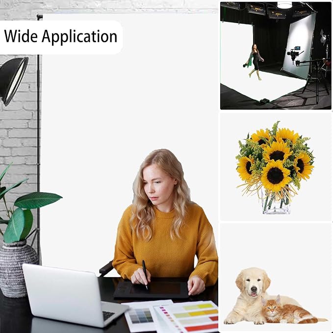 White Photography Backdrop for Photoshoot, Photo Backdrop Curtain, Perfect