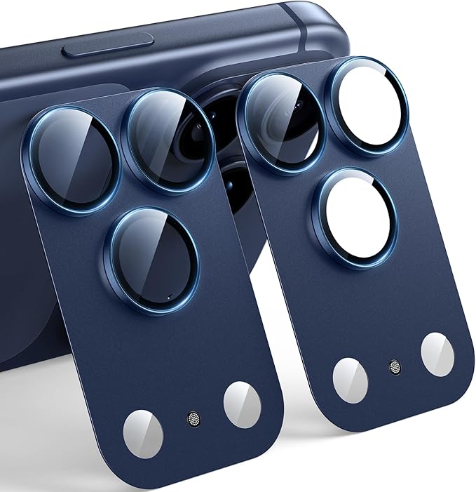TAURI 2 Pack for iPhone 17 Pro Camera Lens Protector, Full Coverage
