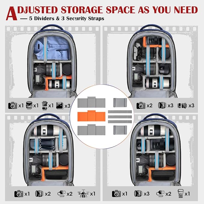 SDYSM Camera Backpack, Large Camera Bag