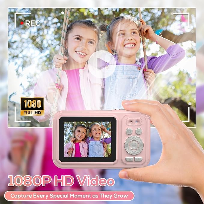 Digital Camera for Kids, 48MP FHD 1080P Point and Shoot Digital Cameras