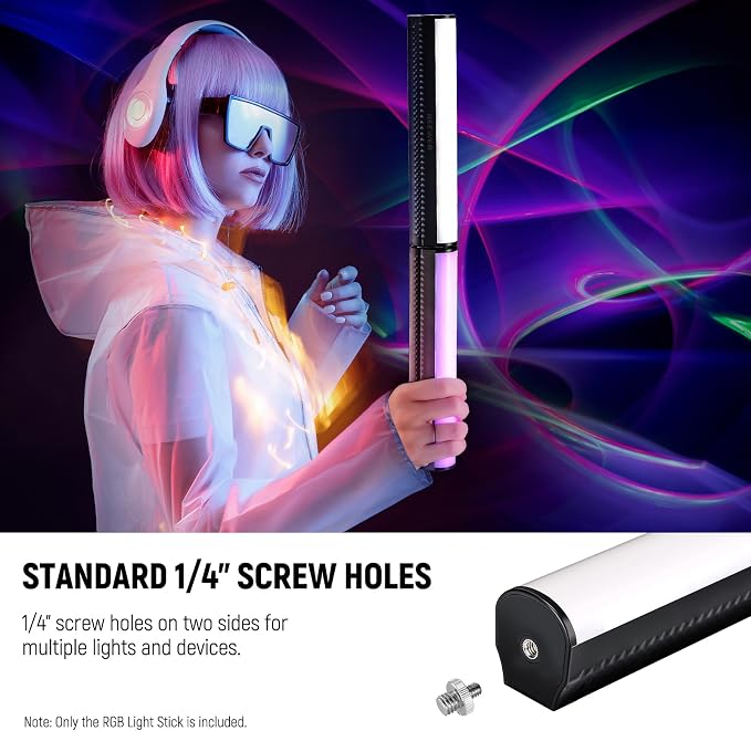 NEEWER RGB Light Wand, Magnetic Handheld Photography Video Light Stick