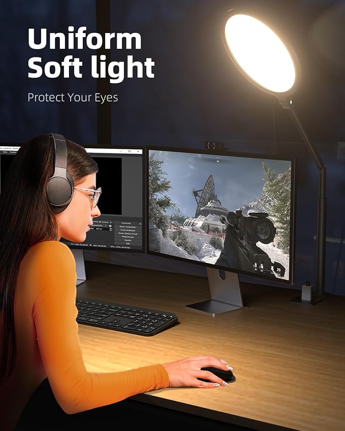Weilisi 10.2" Desk Ring Light