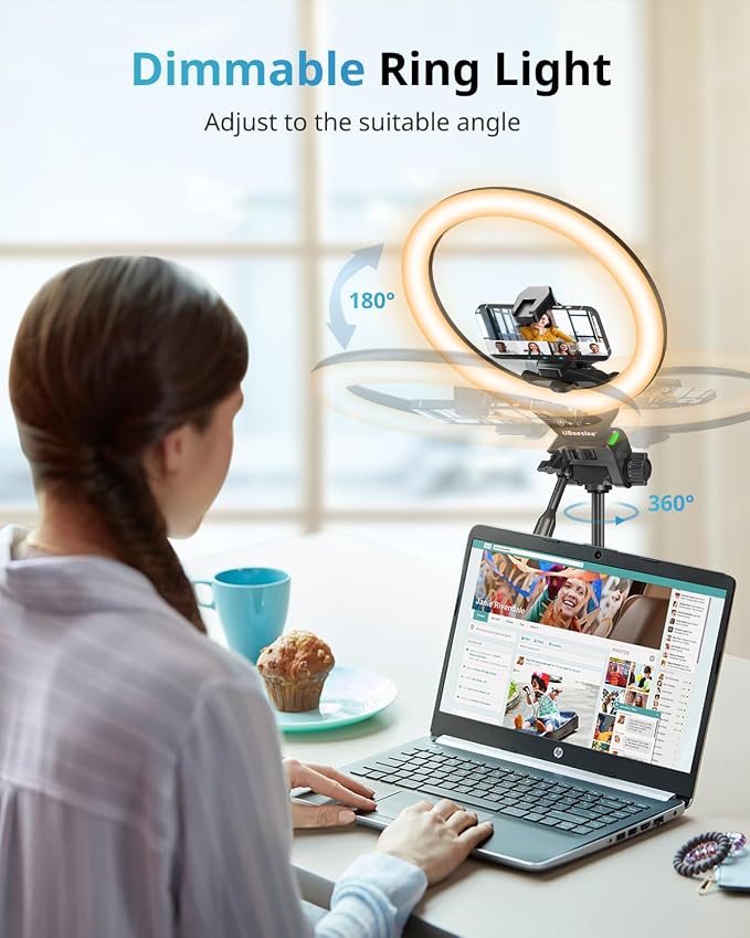 UBeesize 12'' LED RGB Ring Light