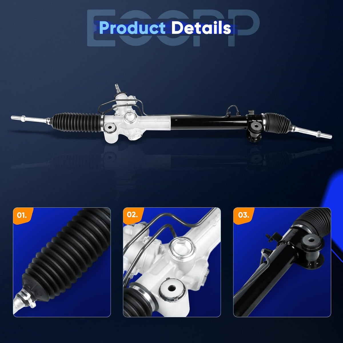 ECCPP Hydraulic Power Rack and Pinion for Toyota Highlander 2.4L 3.3L 04-07
