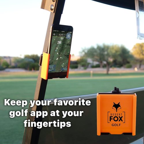 Desert Fox Golf Cart Phone Caddy for Florida Gators Fans - Golf Cart Phone Holder & Accessories - Officially Licensed Collegiate Golf Gifts
