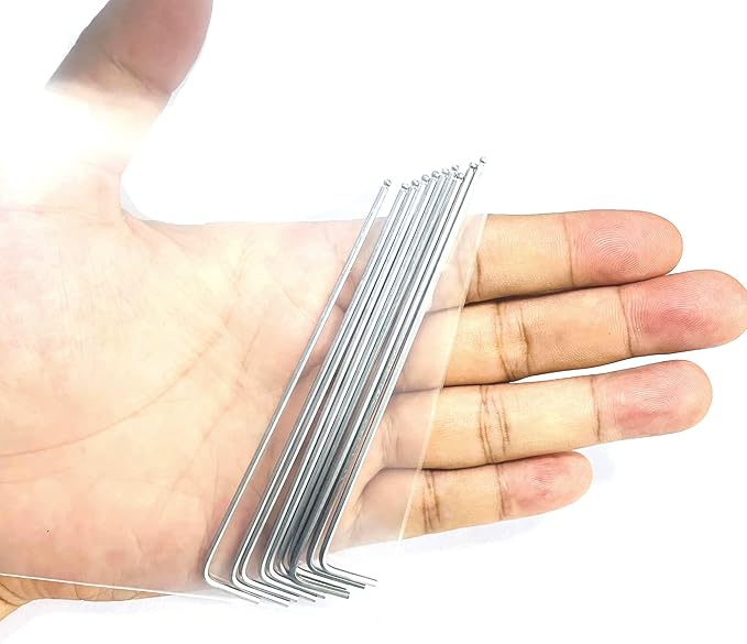 10pcs 1/16 Ball End Allen Wrench sets,1/16" Hex Key Wrench set,allen key Door Key L Shaped hex wrench set with Long Arm.