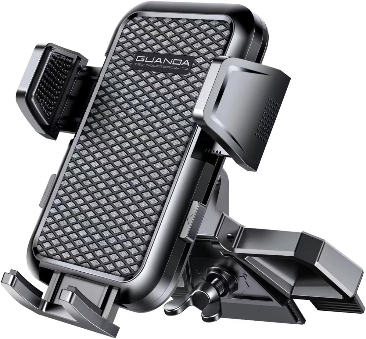 CD Phone Holder for Car, Stable CD Slot Mount for Thick Cases, 360° Viewing