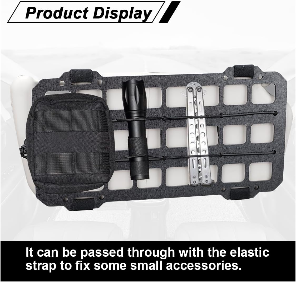 Car Rigid MOLLE Panel, Car Sun Visor Organizer Tactical Gear Rack