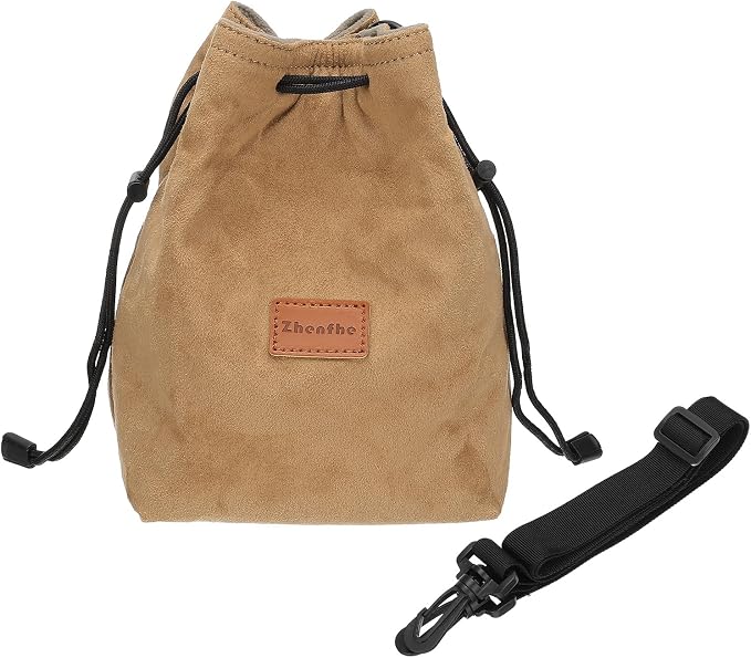 Patikil S Size Drawstring Lens Case Flannel Camera Handbag