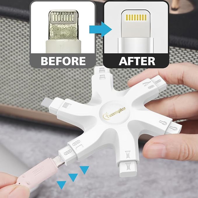 Tassmpitor for iPhone Cleaning Kit Port Cleaner, Repair and Restore Tool for