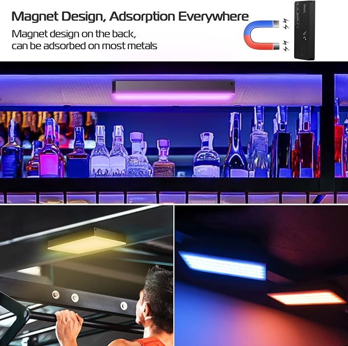 ULANZI LT002 RGB Video Light, Portable LED Camera Light Panel 0-360 Full Color