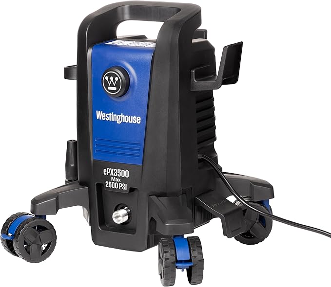 Westinghouse ePX3500 Electric Pressure Washer, 2500 Max PSI 1.76 Max GPM with Anti-Tipping Technology, Onboard Soap Tank, Pro-Style Steel Wand, 5-Nozzle Set, for Cars/Fences/Driveways/Home/Patios