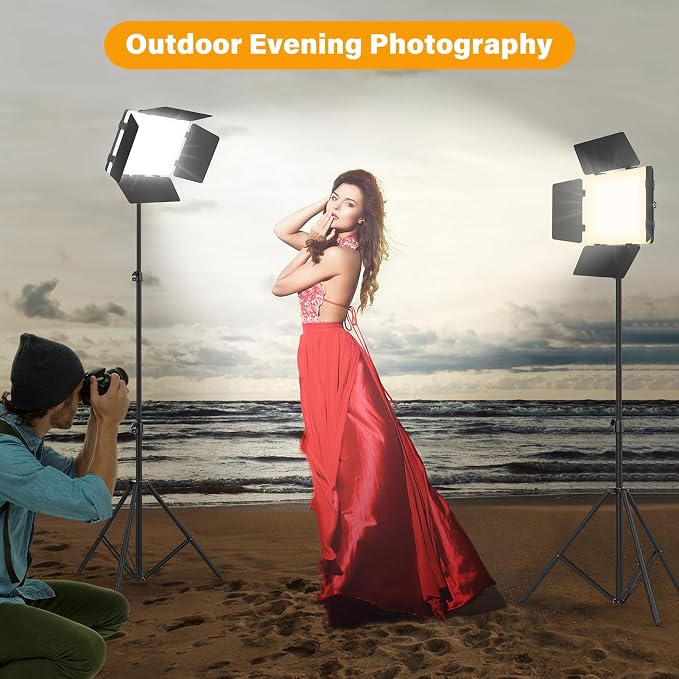 Unicucp 2 Pack Led Video Light Panel Light