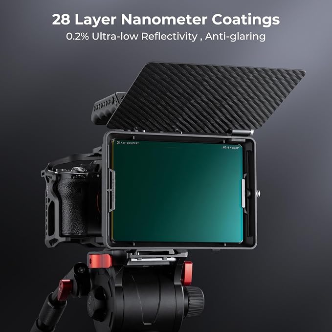 K&F CONCEPT 4'' x 5.65'' Square ND1.2 Filter Cinema Neutral Density Filter