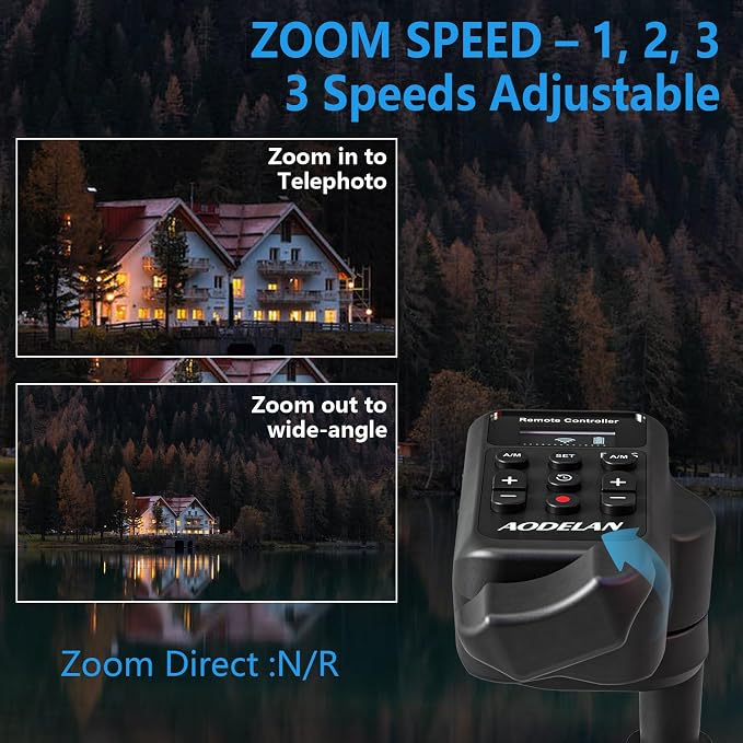 Upgraded Wireless Camcorder Remote Control Zoom Controller