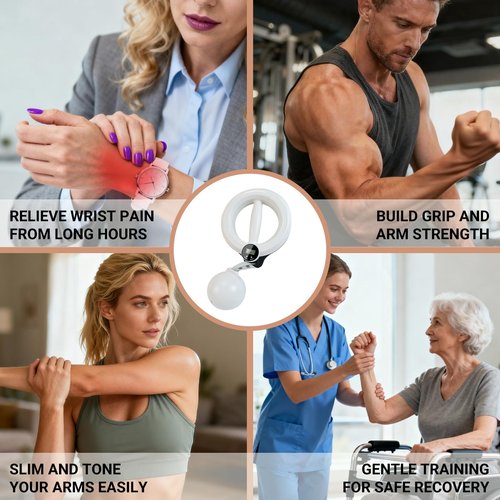 Ann Katy 360° Rotating Wrist & Forearm Trainer for Women & Men – Arm, Wrist,Shoulder & Chest Workout Equipment for Home Gym,Upper Body Strength Training & Fitness Exercise