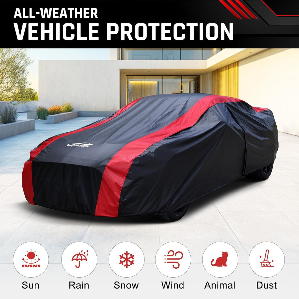 Car Cover Custom Fit for Pontiac Solstice (2005-2009), Coupe Car Cover Waterproof All Weather with Cotton Liner for Rain Snow Protection