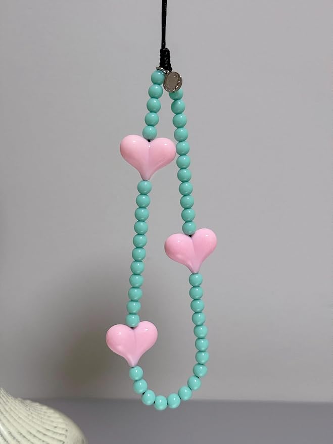 Drawwind Phone Charm Beaded Wristlet Strap Universal Cell Phone Lanyard Cute