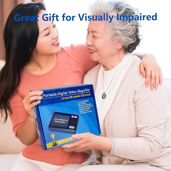 Digital Magnifier 3.5 Inch, 2X-32X Zoom Portable Digital Video Magnifier