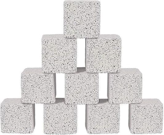 Hamiledyi Hamster Chew Toy Lava Teeth Grinding Square Stone for Hamsters Chinchillas and Rabbits Mineral Stone Calcium Chew Toy for Small Animal(Pack of 10)