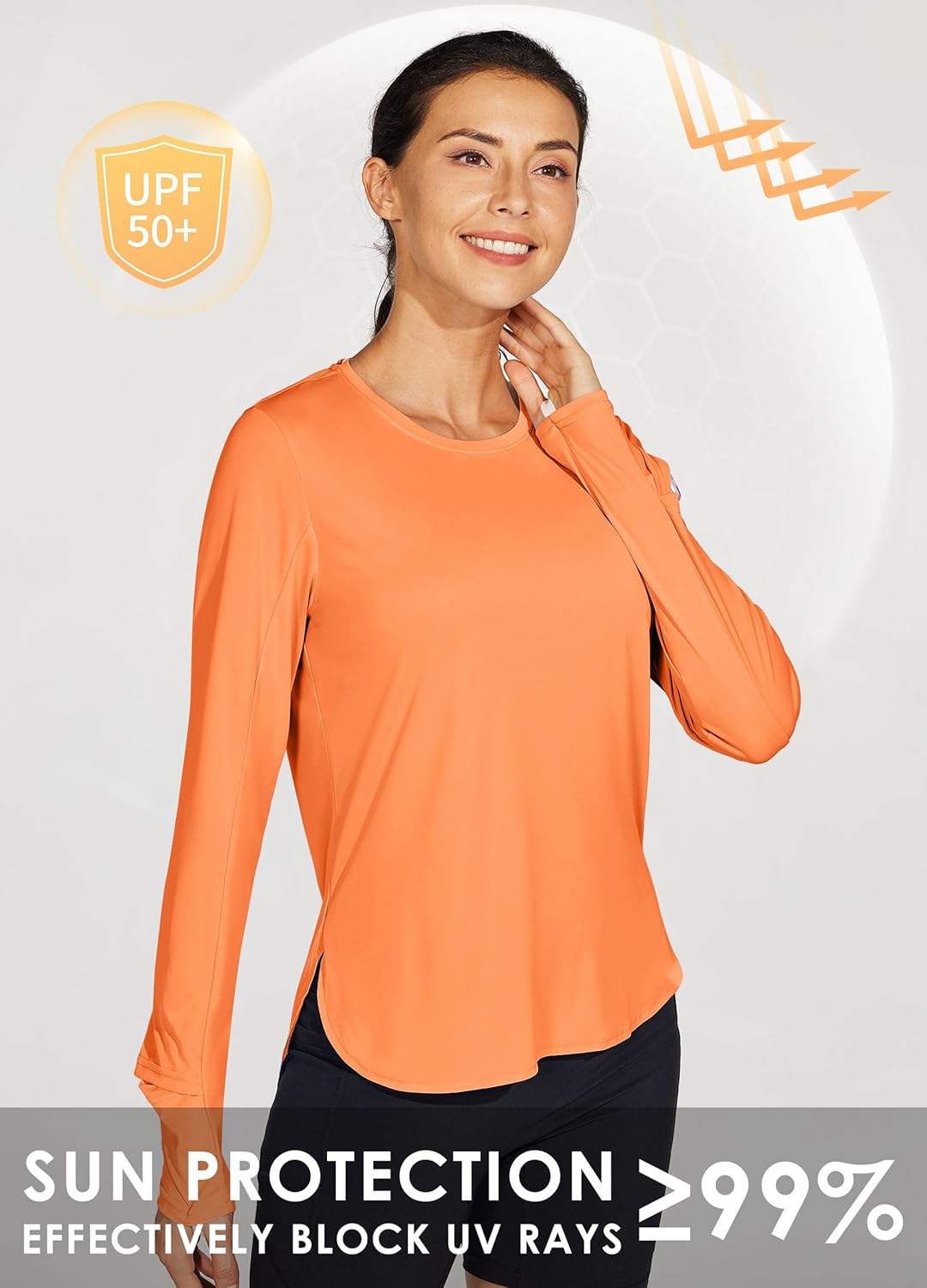 Willit Women's Sun Shirts - UPF 50+ Long Sleeve UV Protection for Hiking | Lightweight Quick-Dry