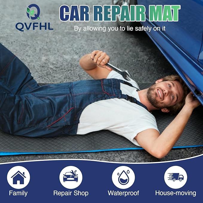 Creeper Rolling Mat All-Season Soft, Foldable Car Creeper Mat Year-Round Flexible, Upgraded Durable Material