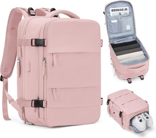 Coofay Expandable Travel Backpack - Airline Approved Waterproof Design | Versatile Carry-On for Men & Women