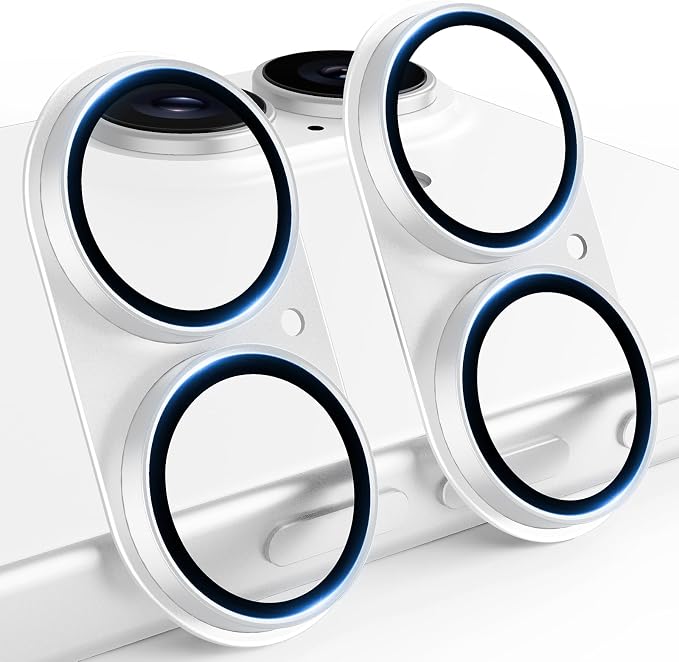 TAURI 2 Pack for iPhone 17 Camera Lens Protector, Full Coverage Military-Grade