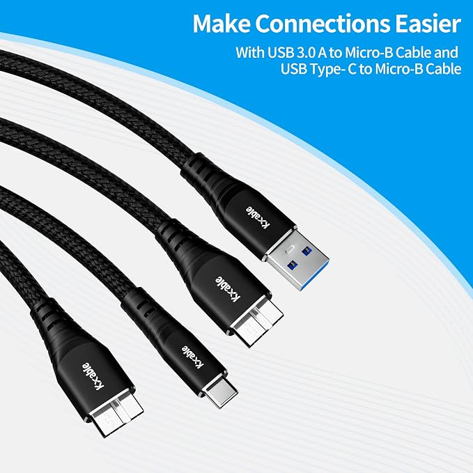 SD Card Reader 7 in 1, Kxable USB 3.0 Memory Card Reader/Writer 5Gbps,