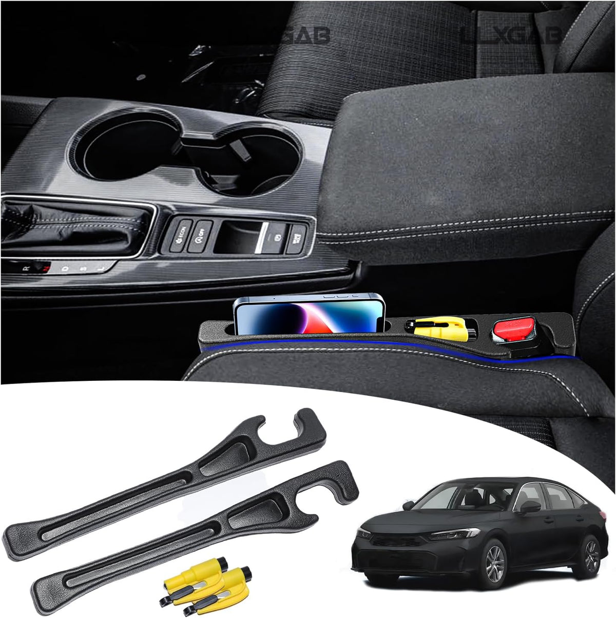【Compatible with Honda Civic】 Car Seat Gap Filler