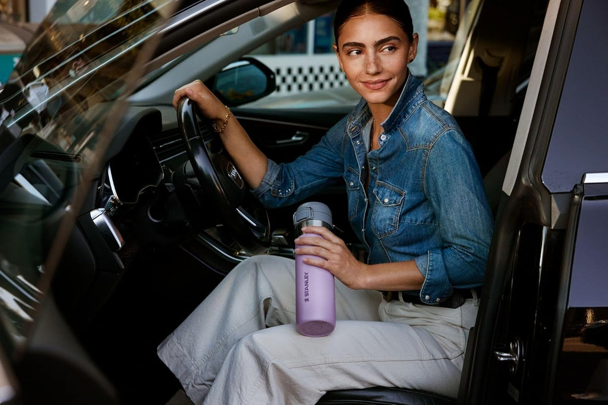 Stanley Quick Flip GO Water Bottle 36 oz - Insulated, Leakproof, BPA-Free | Perfect for Travel & Sports | Lilac