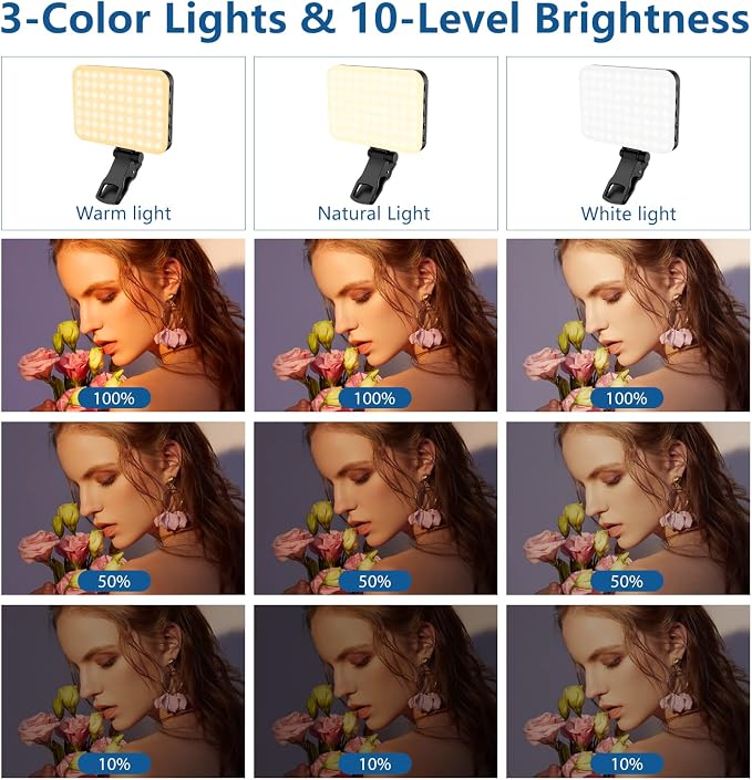 ALTSON 60 LED Portable Selfie Light Video Conference Lighting