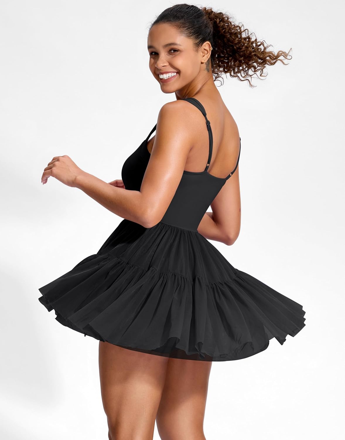 Soothfeel Tennis Dresses for Women - Athletic Dress with Built-in Shorts & Pockets | Flowy Summer Golf Wear