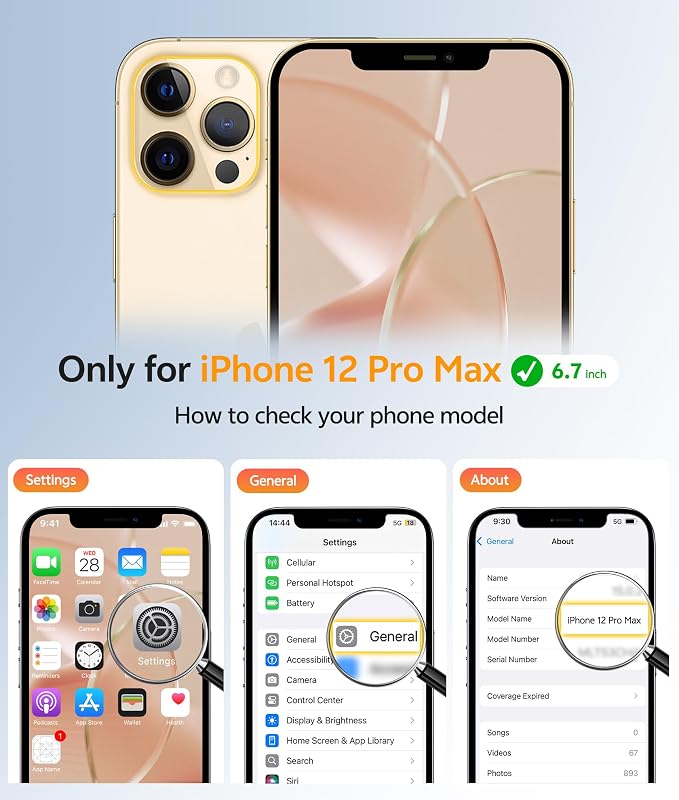 FNTCASE for iPhone 12 Pro Max Case: Translucent Matte Magnetic Phone Cover