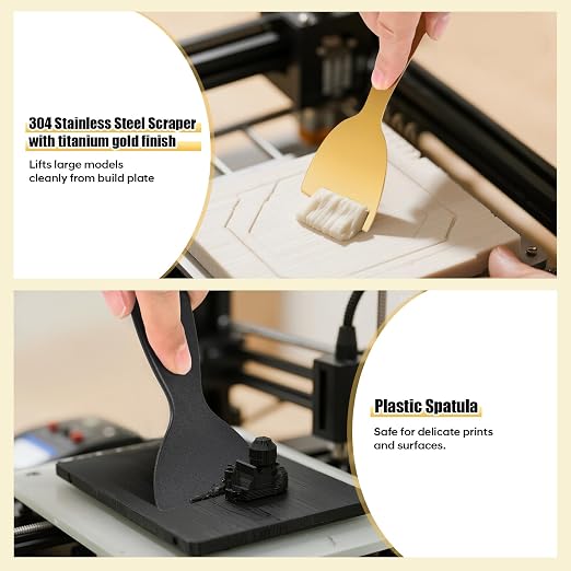 3D Printer Tool Kit, Premium Black & Gold 40-Piece 3D Printing Tool Set